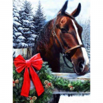 Teemanttikandid Anmial Ristpistes DIY Teemantmaaling Horse seeria kodukaunistus 20X30CM