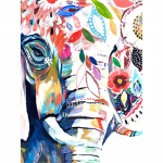 5D DIY teemantmaal  Aafrika elevant  Tikand Ristpistes 5D Kodukaunistus 20X30CM