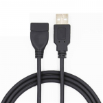 1,5-meetrine USB-pikenduskaabel isane ja naissoost Plug-and-play kiire t&auml;iskiirusega andmeside toitekaablid, klaviatuurikaamera telefoni &uuml;hendusjuhe 1.5m must
