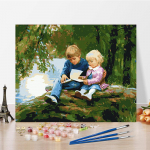 DIY maalimine numbrite j&auml;rgi Digitaalne &otilde;limaal Kunst K&auml;sit&ouml;&ouml; Hobid Kodukaunistamine Numbrite maalimine 40x50cm no frame