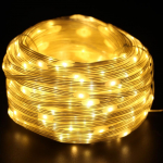 10M/100M LED p&auml;ikesepatarei tuled haldjast nahast niidiga lamp &otilde;ues j&otilde;uluaia vanikupuu t&auml;nava pulmakaunistus 10m 100 Leds soe valge v&auml;rv