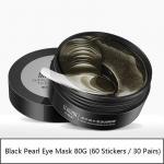 60 tk h&uuml;drogeeli silmaplaastrid Black Pearl kollageeni silmamaskid eemaldavad tumedad ringid kortsudevastane niisutav silmamask 60pcs