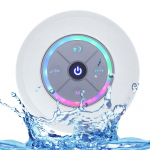 Mini Wireless BT du&scaron;ik&otilde;lar IPX4 veekindlad kaasaskantavad k&otilde;larid LED valgusega FM raadio valju valge