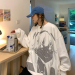 Anime Y2K 4 parimat stiili Naised Mehed Pusad Ameerika miljard&auml;r Teismeliste kampsun Kirjanduslik top Paar jakk Paari topp M