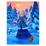 DIY 5D Teemantmaaling J&otilde;uluvana Teemanttikandid J&otilde;ulud T&auml;isruudukujuline Teemantmosaiik Talvine Lumi Ristpistes Kodukaunistus Full Round 20x25CM