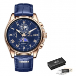 2022. aasta LIGE moodne meeste k&auml;ekell, parima kaubam&auml;rgiga meeste kvartskellad helendav automaatne kalender, veekindel meeste &auml;rikell kuld/must