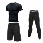 3 tk/komplekt meeste j&otilde;usaali treeningkompressioon&uuml;likond riided jooksmine s&ouml;rkimine treening sukkp&uuml;ksid treening dressid Spordiriided S