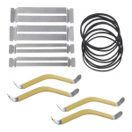 Kitarri kummiga kaetud keelpillide levitajad s&otilde;rmlauakaitse koos kummipaela t&ouml;&ouml;riistaga fretboardi jaoks mitmev&auml;rviline