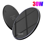 UUS 50 W Qi juhtmevaba laadija kiirlaadimisalus k&otilde;igile Qi standardsetele iPhone'idele Samsung Huawei Xiaomi Android mobiiltelefonidele 30W Upgraded version