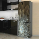 Geomeetrilise mustriga seinak&uuml;lmiku kleebised s&ouml;&ouml;gitoa jaoks kodukaunistamiseks tellised tassikapp Toit Vin&uuml;&uuml;l Art Seinakleebised K&uuml;lmik 60x150cm(1 pcs)