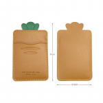 1 tk Uus loominguline armas loomakujuline nahast telefon tagasi kleebis kaardihoidja mood Kawaii kaasaskantav kaardi&uuml;mbris kaardi korraldaja kott