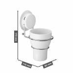 Punch-free plastikust hambaharja hoidik K&uuml;&uuml;ntevaba vannitoa-WC roostevabast terasest hambaharja hoidik koos suuveetopsi komplektiga 260048