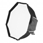 TRIOPO KS120 120 cm kokkupandav kaheksanurkne pehme kast pehmest riidest k&auml;epidemega Godox Yongnuo Andoeri jaoks must