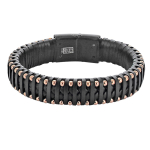 Les Tr&eacute;sors De Lily [R5088] - roosakasmust 'Giorgio' terasest nahast k&auml;ev&otilde;ru - 215x15 mm must