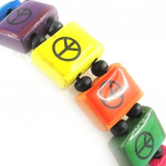 Les Tr&eacute;sors De Lily [R6851] &ndash; Tutti frutti &lsquo;Peace&rsquo; puidust k&auml;ev&otilde;ru &ndash; 16 mm mitmev&auml;rviline