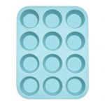 &Scaron;okolaadivormi toidukvaliteediga k&uuml;psetusn&otilde;ud silikoon Kasulikud mitmeotstarbelised 12 restiga muffinikoogi k&uuml;psetusvormi toiduvalmistamise tarvikud roheline