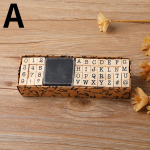 40 tk t&auml;hestiku templid Vintage puidust kummist t&auml;ht number s&uuml;mbolid templite komplekt musta tindipadjaga kaardivalmistamise plaanija v&auml;ljal&otilde;igete albumile A