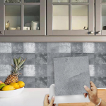 10 tk Halli marmorist plaatide kleebis K&ouml;&ouml;k Backsplash &Otilde;likindel kapp Garderoobikaunistus Seinakleebised Peel Stick Kunstimaaling 30*30cm*10Pcs