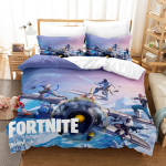 3D koomiksim&auml;nguseeria voodipesukomplekt Mini maailm tr&uuml;kitud suletekk ja padjap&uuml;&uuml;r 2/3 t&uuml;kki lastetoa t&auml;issuuruses kodukaunistus AU Double 180x210cm
