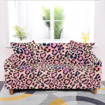 Leopardprinteriga diivanikate, veniv elastsed katted Sektsioonku&scaron;eti kate elutuppa Kontori kodukaunistamise tarvikud 4 Seater(235-300cm)