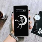 Spooky Skull Funny Dance Skeleton telefoni&uuml;mbris Samsung Galaxy S20 Fe S10 Plus S21 S22 S23 Ultra S10e S9 S8 S7 Edge Fundas Cove jaoks Samsung S9