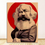Marxi l&otilde;uendimaal Vintage seinapildid Kraft plakat Kaetud seinakleebised Kodukaunistus Kingitus Sotsialism Kommunistlik Poliitik Ilma raamita 30*40cm
