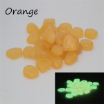 100 tk helendav kivi helendav kivike kivik&otilde;nnitee v&auml;likaunistamiseks akvaariumi kalamahuti aiatee jalgtee muru dekoratiivkivi 100PCS oranž