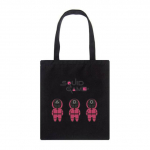 Korea telesaadete kalmaarim&auml;ngude printimine vabaaja Harajuku naiste &otilde;lakott High Street Suure mahutavusega kandik korduvkasutatavad Y2K ostukotid 24*26cm