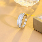 CMM Elegant Stack Punane Sinine Kuubik tsirkooniumoksiidi &uuml;mmargune CZ Igaviku Kihlas&otilde;rmused Naiste pulmaehted Adjustable roosa punane v&auml;rv