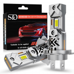 2 tk H7 LED pirni esitulede komplekt Mini Wireless 60W 20000LM 6500K CSP auto esilaterna jaoks 12V valge auto dioodlambid H7 turbo LED tuli