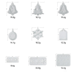 J&otilde;ulupuu aroomiteraapia vaha silikoonvorm lumehelves p&otilde;der DIY aroomi kipskrohvi silikoonvorm auto ripatsile