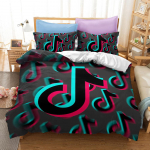 Tiktok Theme Music Noot voodipesukomplekt AU King t&auml;issuuruses &uuml;he-/kaheinimesevoodiga majapidamisvoodipesu tekikott Baby 100x135cm