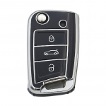 TPU auto klappv&otilde;tme korpuse kate VW Volkswagen Golf 7 MK7 Tiguan MK2 jaoks Seat Ateca Leon FR 2 Ibiza Skoda Octavia v&otilde;tmeta