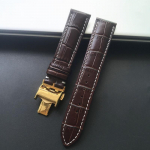 19 mm 20 mm 21 mm must pruun ehtne vasikanahast kellarihm Longines Master Men L4 L2 seeria veisenahast kellarihma k&auml;ev&otilde;ru 21mm