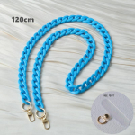 Uued telefonitarvikud eemaldatavad osad kett Candy Neoon Crossbody Resin Luksuslik rihmaga telefoni&uuml;mbrisketid Akr&uuml;&uuml;list &otilde;larihma rippuv kett 120CM roosa