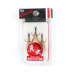 DUO Treble Hook Feathered Shinmushi Brown Suurus 10, 3/pakk (3156)