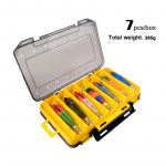 Kalap&uuml;&uuml;gi puukreveti lant akuga 7 tk 10 cm kalmaari konks kaheksajala s&ouml;&ouml;t kalmaar seepia jigid landid kunstlik vobler k&otilde;va s&ouml;&ouml;t 1 set mitmev&auml;rviline