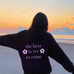Parim on veel tagasi tulemas prindi Pusad trendikas Positiivne Esteetiline Trendikas Pusa, Naiste vabaaja puuvillane Tumblr Hoodie S must