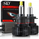 2tk 6-poolne 160000LM 3D H7 LED Canbus 360&deg; H1 HB3 HB4 9012 Hir2 CSP Led H11 H8 9006 9005 auto esitule pirn udulamp Auto esilaterna jaoks 12V 6000K 9012(HIR2)