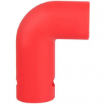 Silikoonist survega p&ouml;&ouml;rleva aurupliidi T-kujuline toru vabastussuunaja tarvikud Single Outlet Red