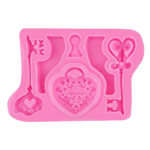 S&uuml;damelukk koogivorm v&otilde;tme kuju silikoonist kommid fondant &scaron;okolaadist ise k&uuml;psetamine roosa