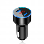 3.1a autolaadija mobiiltelefoni kiirlaadimisadapter LED-ekraaniga auto Xiaomi Mi9 jaoks Huawei P30 P20 USB laadija Iphone 11 X 7 punane