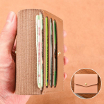 &Uuml;hev&auml;rviline PU-nahast mitme kaardi pesa kaasaskantav kaardihoidja Unisex pangabussi ID-kaart krediitkaardihoidja reisikaardi korraldaja roosa