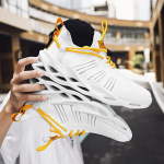 Suurus:36-46 Unisex Sports meeste jooksujalatsid Naiste spordijalatsid naiste vabaajajalatsid Kerged hingavad jalatsid 39 valge