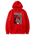Unisex Gorillaz Skull Funny Print kapuuts Kpop Korea stiilis lahtine dressipluus Korea moodne hip-hop T&auml;iesti sobiv vaba aja Harajuku kapuuts 2XL