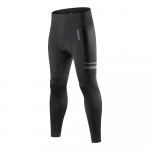 WOSAWE meeste rattap&uuml;ksid hingavad kiiresti kuivavad BikeTights 3D silikoonpadjaga v&auml;lisspordip&uuml;ksid S must
