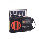 Kaasaskantav h&auml;daabiraadio p&auml;ikeseenergia FM AM SW1-6 raadiovastuv&otilde;tja Bluetooth-k&otilde;lar taskulambiga TF-kaardi USB-draivi MP3-muusikam&auml;ngija punane