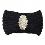 Talvine heegeldatud peapael naistele Kristallp&auml;rlid Juuksepael Villane K&otilde;rvasoojendaja Soe Kootud Peakate Elastne Lai turban Bandaanid Moodsad Juuste Aksessuaarid