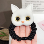 Naised Armsad Kassikummid Elastsed Juuksepaelad Peakatted Lapsed T&uuml;drukutele Ilusad Juukse Aksessuaarid Kaunistused valge