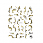 Hea Nail Slider Tugev kleepuv paber kauakestev toime 3 must/kuldne